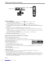 Предварительный просмотр 16 страницы Mitsubishi Electric DLP HC900 User Manual