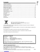 Предварительный просмотр 3 страницы Mitsubishi Electric DLP HD4000 User Manual