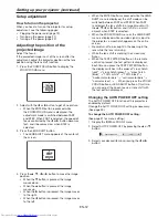 Preview for 12 page of Mitsubishi Electric DLP UD8900U User Manual