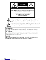 Предварительный просмотр 2 страницы Mitsubishi Electric DLP VS-50XL50U User Manual