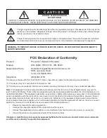 Preview for 2 page of Mitsubishi Electric DLP WD-52631 Owner'S Manual