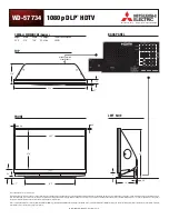 Preview for 1 page of Mitsubishi Electric DLP WD-57734 Datasheet