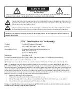 Preview for 2 page of Mitsubishi Electric DLP WD-57831 Owner'S Manual