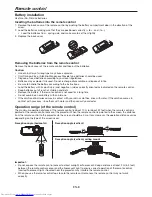 Preview for 8 page of Mitsubishi Electric DLP WD570U User Manual