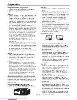 Preview for 15 page of Mitsubishi Electric DLP WD570U User Manual