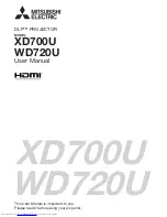 Mitsubishi Electric DLP WD720U User Manual предпросмотр