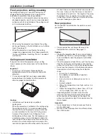 Предварительный просмотр 11 страницы Mitsubishi Electric DLP WD720U User Manual