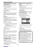 Предварительный просмотр 31 страницы Mitsubishi Electric DLP WD720U User Manual