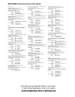 Preview for 41 page of Mitsubishi Electric DLP XD1000U User Manual