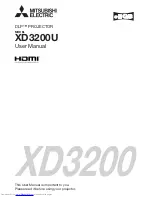 Mitsubishi Electric DLP XD3200U User Manual предпросмотр