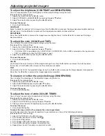 Preview for 33 page of Mitsubishi Electric DLP XD3200U User Manual