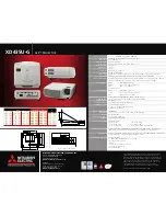 Предварительный просмотр 2 страницы Mitsubishi Electric DLP XD435U-G Specification Sheet