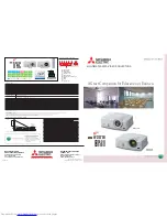 Preview for 1 page of Mitsubishi Electric DLP XD550U Specifications