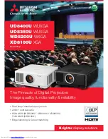 Mitsubishi Electric DLP XD8100U Brochure & Specs предпросмотр