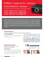 Preview for 2 page of Mitsubishi Electric DLP XD8100U Brochure & Specs