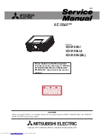 Mitsubishi Electric DLP XD8100U Service Manual предпросмотр