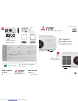 Mitsubishi Electric DLP XD8100U Specifications предпросмотр