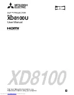 Mitsubishi Electric DLP XD8100U User Manual предпросмотр