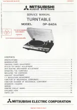 Mitsubishi Electric DP-84DA Service Manual preview