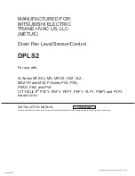 Mitsubishi Electric DPLS2 Installation Manual preview