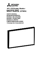 Preview for 1 page of Mitsubishi Electric DT851 User Manual