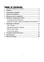 Preview for 3 page of Mitsubishi Electric DV207SB User Manual