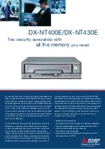 Preview for 1 page of Mitsubishi Electric DX-NT400E Specification Sheet