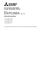 Preview for 1 page of Mitsubishi Electric DX-PC25EA Operation Manual