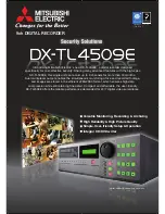 Mitsubishi Electric DX-TL4509E series Specification Sheet preview