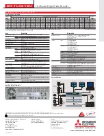 Предварительный просмотр 2 страницы Mitsubishi Electric DX-TL4516U series Specifications