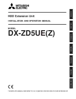 Preview for 1 page of Mitsubishi Electric DX-ZD5UE(Z) Installation And Operation Manual