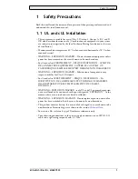 Предварительный просмотр 5 страницы Mitsubishi Electric E1151 Installation Manual