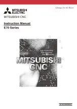 Mitsubishi Electric E70 Series Instruction Manual preview