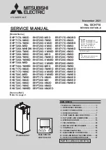 Preview for 1 page of Mitsubishi Electric ecodan EHPT17X-VM2D Service Manual