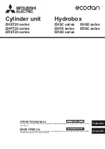 Mitsubishi Electric ecodan EHPT20X-MHCW Operation Manual preview