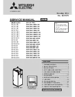 Mitsubishi Electric ecodan EHPT20X-MHCW Service Manual preview