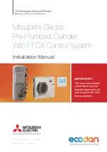 Mitsubishi Electric Ecodan HUS210FTC4ST Installation Manual preview