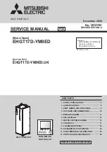 Preview for 1 page of Mitsubishi Electric EHGT17D-YM9ED Service Manual