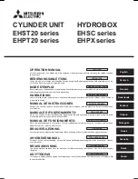 Mitsubishi Electric EHPX Series Operation Manual preview