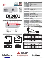 Preview for 2 page of Mitsubishi Electric EX240U Specification