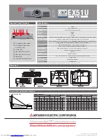 Предварительный просмотр 2 страницы Mitsubishi Electric EX51U Specifications