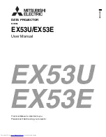 Mitsubishi Electric EX53E User Manual preview