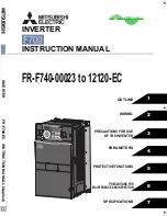 Mitsubishi Electric F700 Instruction Manual preview