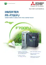 Mitsubishi Electric F720PJ-11KF Manual preview