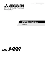 Preview for 1 page of Mitsubishi Electric F930GOT-BWD Operation Manual