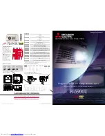 Mitsubishi Electric FL6900U Specification Sheet предпросмотр