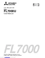 Предварительный просмотр 1 страницы Mitsubishi Electric FL7000 User Manual