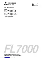 Mitsubishi Electric FL7000LU Series User Manual предпросмотр