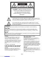 Preview for 2 page of Mitsubishi Electric FL7000LU Series User Manual