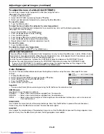 Preview for 29 page of Mitsubishi Electric FL7000LU Series User Manual